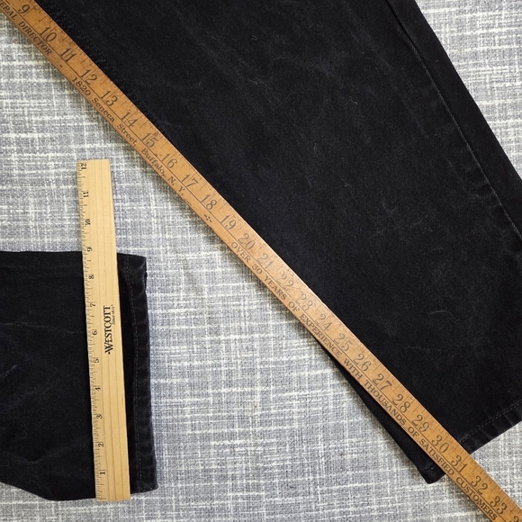 Levi's 550 Jeans Relaxed Fit Black Straight/Tapered Men's 38X32 (actual 37X31) - Picture 7 of 13